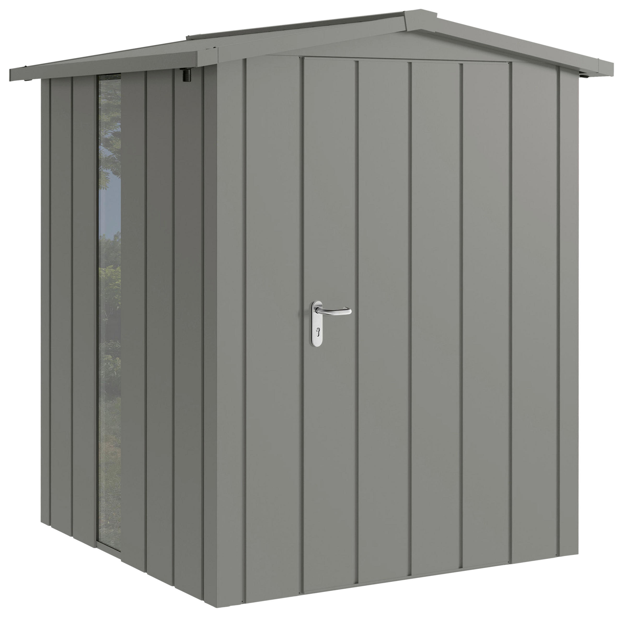 GERÄTEHAUS 187/219/181 cm  - Alufarben, Basics, Metall (187/219/181cm) - Hörmann