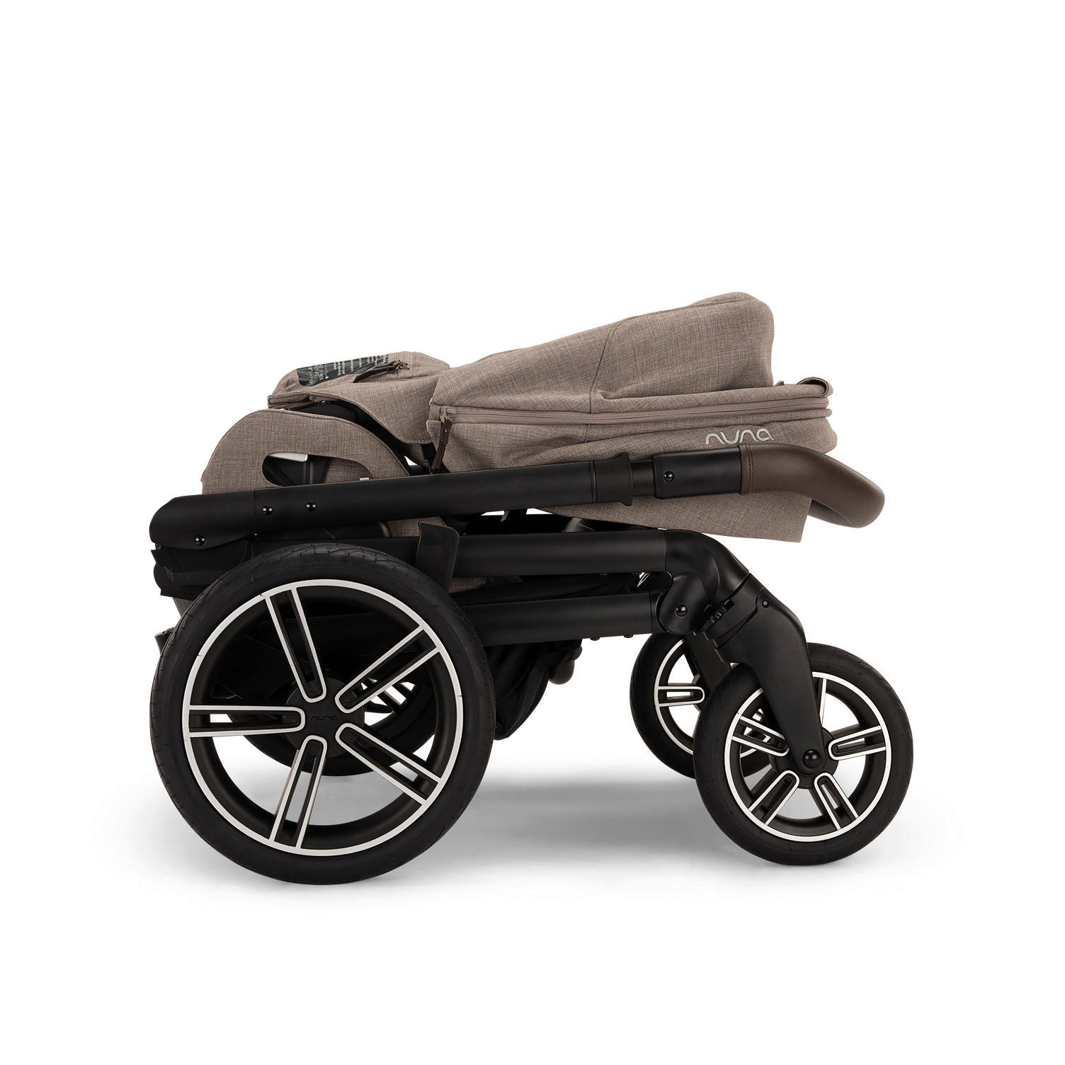 KINDERWAGENSET  MIXX NEXT  CEDAR  - Graubraun/Schwarz, Basics, Kunststoff/Textil (60/110/82cm) - Nuna