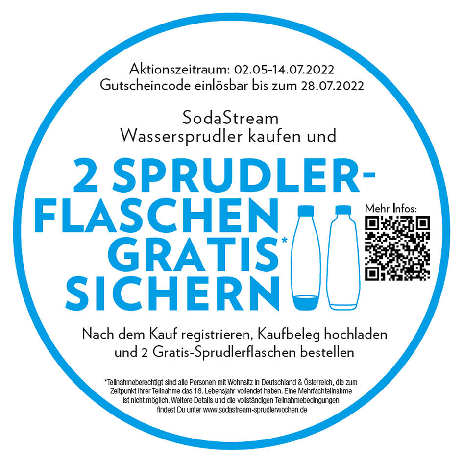 Sodastream Duo Titan Mega-Pack   - Titanfarben, KONVENTIONELL, Glas/Kunststoff (44cm) - SodaStream