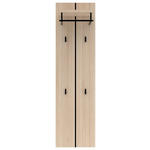 GARDEROBENPANEEL  in 41/151/30 cm  - Eichefarben/Graphitfarben, Design, Holzwerkstoff (41/151/30cm) - Voleo
