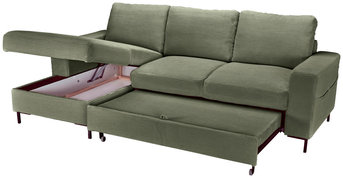 Freisteller von Carryhome ECKSOFA Olivgrün Cord.