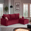 ECKSOFA Rot  - Rot, Design, Kunststoff/Textil (228/147cm) - P & B