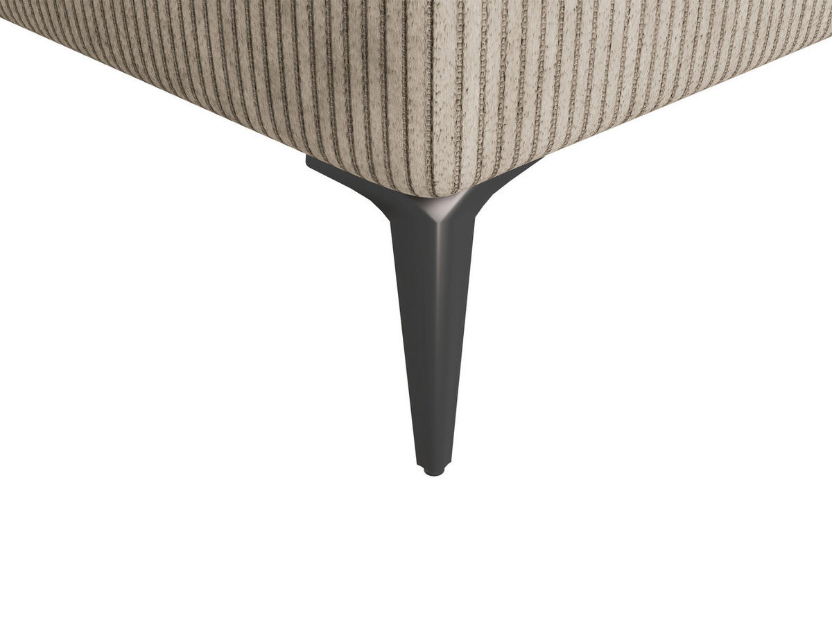 ECKSOFA Taupe  - Taupe/Creme, Design, Textil (177/276cm) - MID.YOU