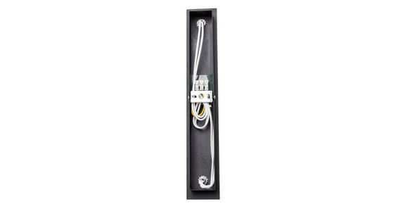 STRAHLER 40/7/15 cm - Schwarz, Basics, Metall (40/7/15cm) - Novel