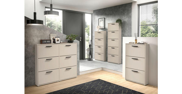 SCHUHKIPPER - Kaschmir/Schwarz, Design, Holzwerkstoff/Kunststoff (59/103/17cm) - Carryhome