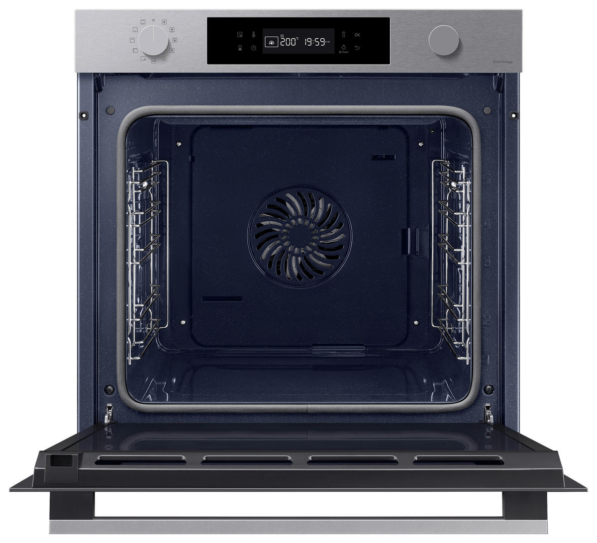 EINBAUBACKOFEN NV7B41307AS/U1  - Edelstahlfarben/Schwarz, Design, Glas/Kunststoff (59,5/59,6/57,1cm) - Samsung