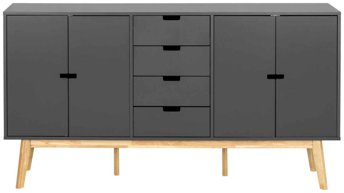 SIDEBOARD  in 160/86/40 cm  - Naturfarben/Grau, Design, Holz/Holzwerkstoff (160/86/40cm) - MID.YOU
