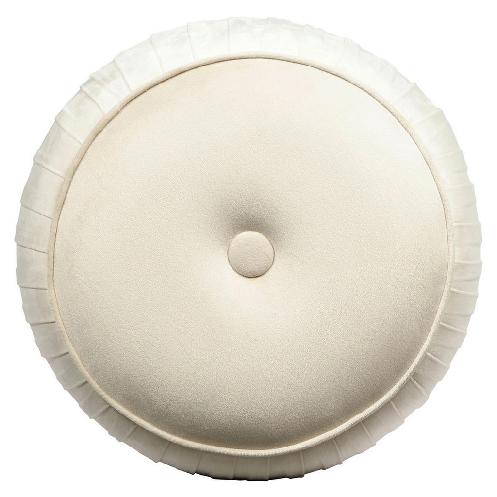 Thumbnail - Kayoom Hocker, Creme, Textil, rund, 42 cm, Wohnzimmer, Hocker, Sitzhocker