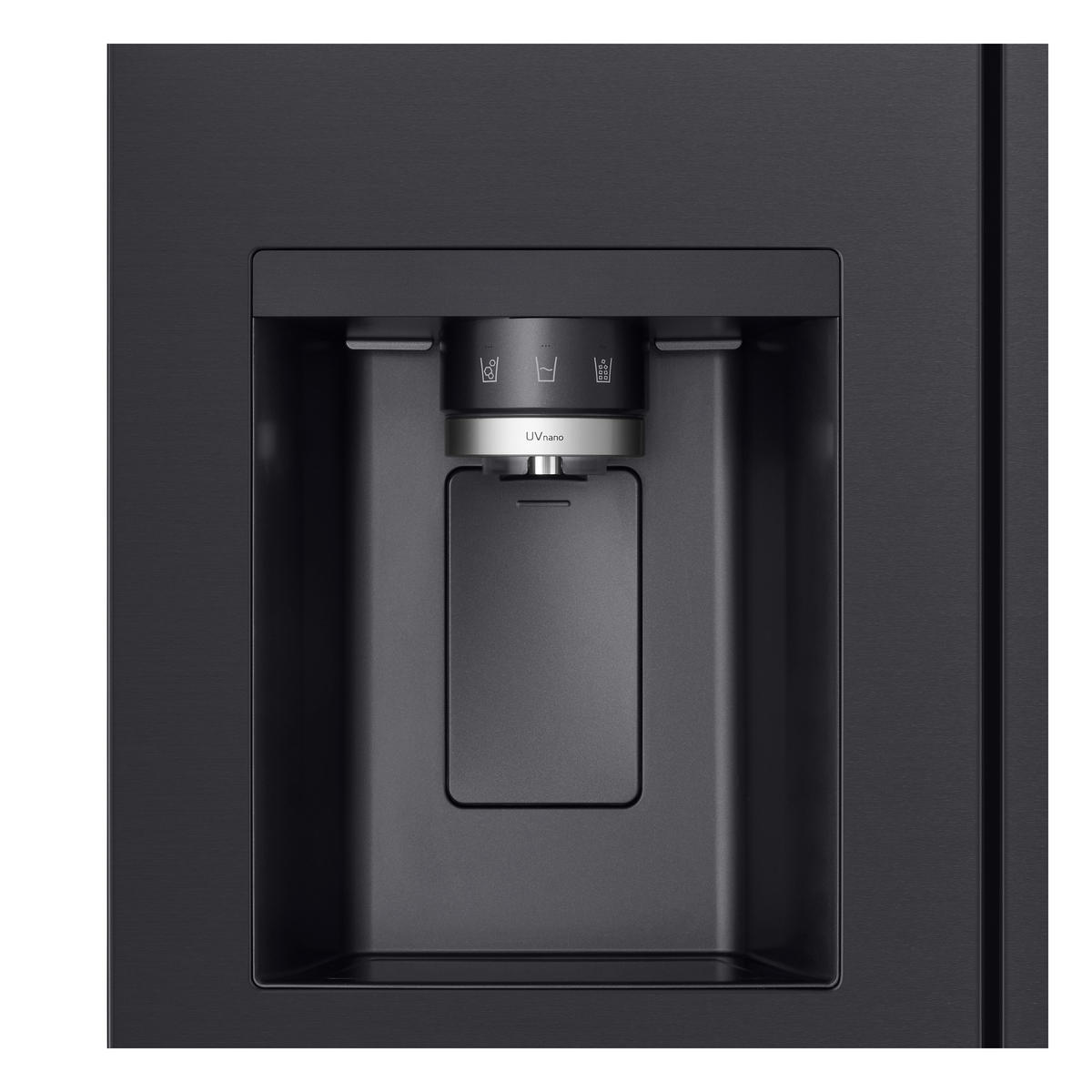 SIDE-BY-SIDE 92,5/179/73,1 cm GSLE91EVAB  - Schwarz, Basics, Metall (92,5/179/73,1cm) - LG