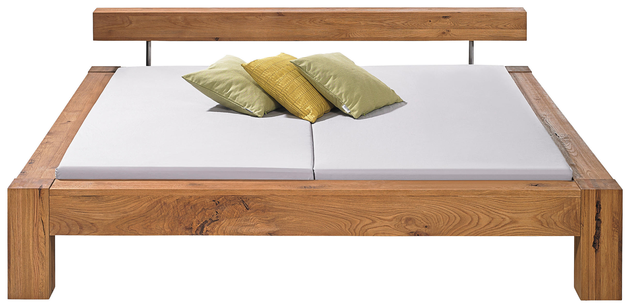 BALKENBETT 180/200 cm  in Eichefarben  - Eichefarben, Design, Holz (180/200cm) - Hasena