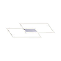 LED-DECKENLEUCHTE Inigo 83,6/24,2/6,8 cm   - Chromfarben/Nickelfarben, Design, Kunststoff/Metall (83,6/24,2/6,8cm) - Paul Neuhaus