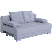 SCHLAFSOFA  mit Webstoff Grau  - Chromfarben/Schwarz, Design, Kunststoff/Textil (200/90/110cm) - P & B
