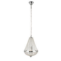 KRONLEUCHTER 30/40 cm   - Klar/Chromfarben, Basics, Glas/Metall (30/40cm) - Markslöjd