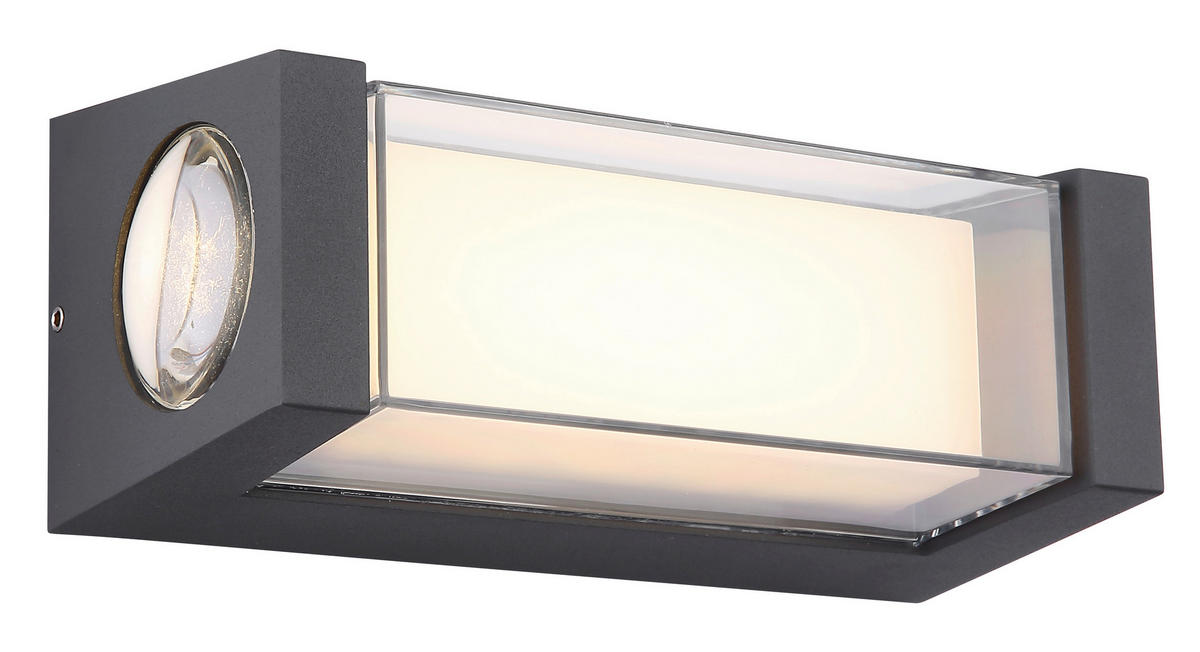 VENKOVNÍ NÁSTĚNNÉ SVÍTIDLO, 18,7/7,5/8,2 cm - Design (18,7/7,5/8,2cm) - Globo