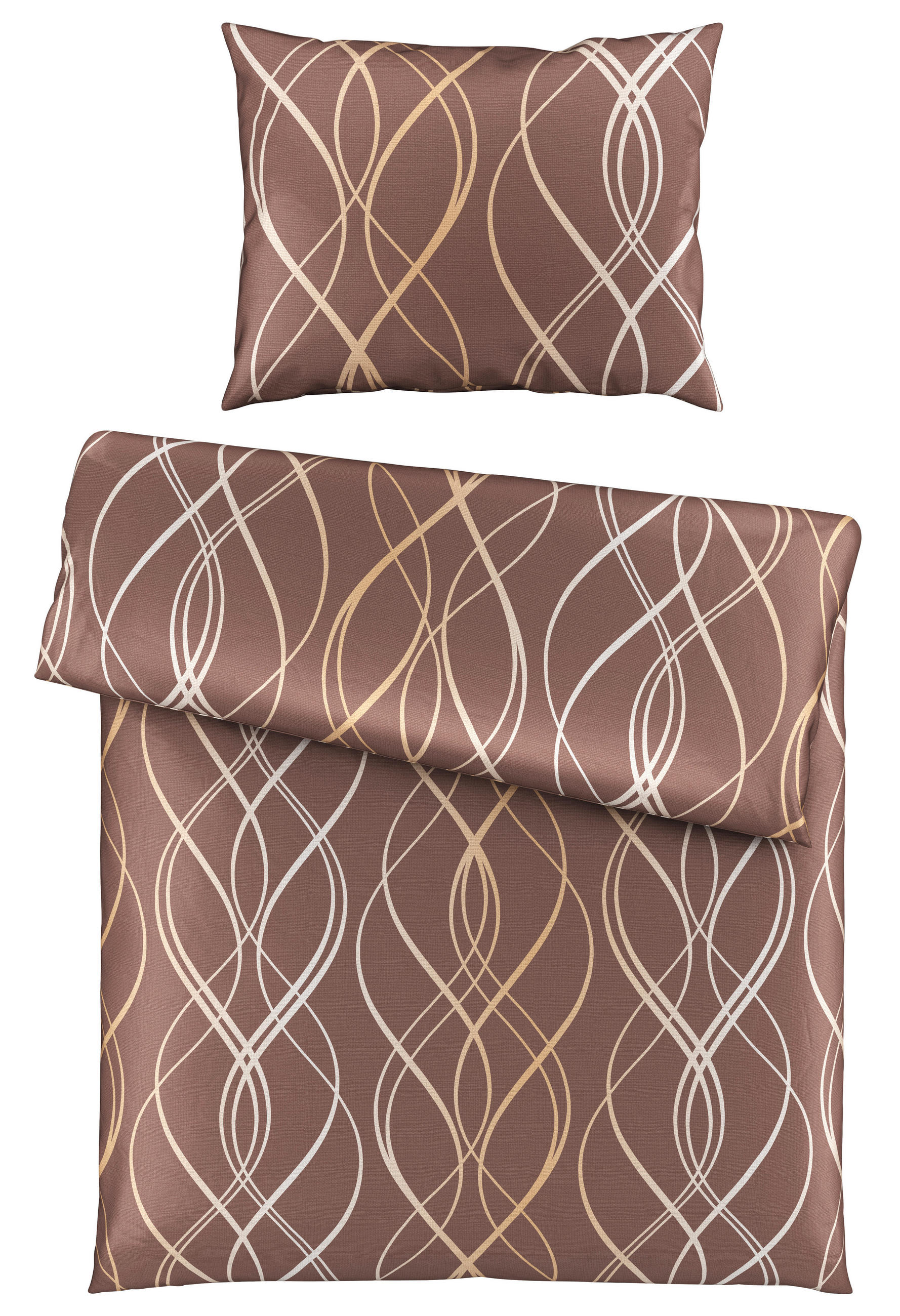 ÁGYNEMŰHUZAT-GARNITÚRA 140/200 cm  - taupe, Konventionell, textil (140/200cm) - Esposa
