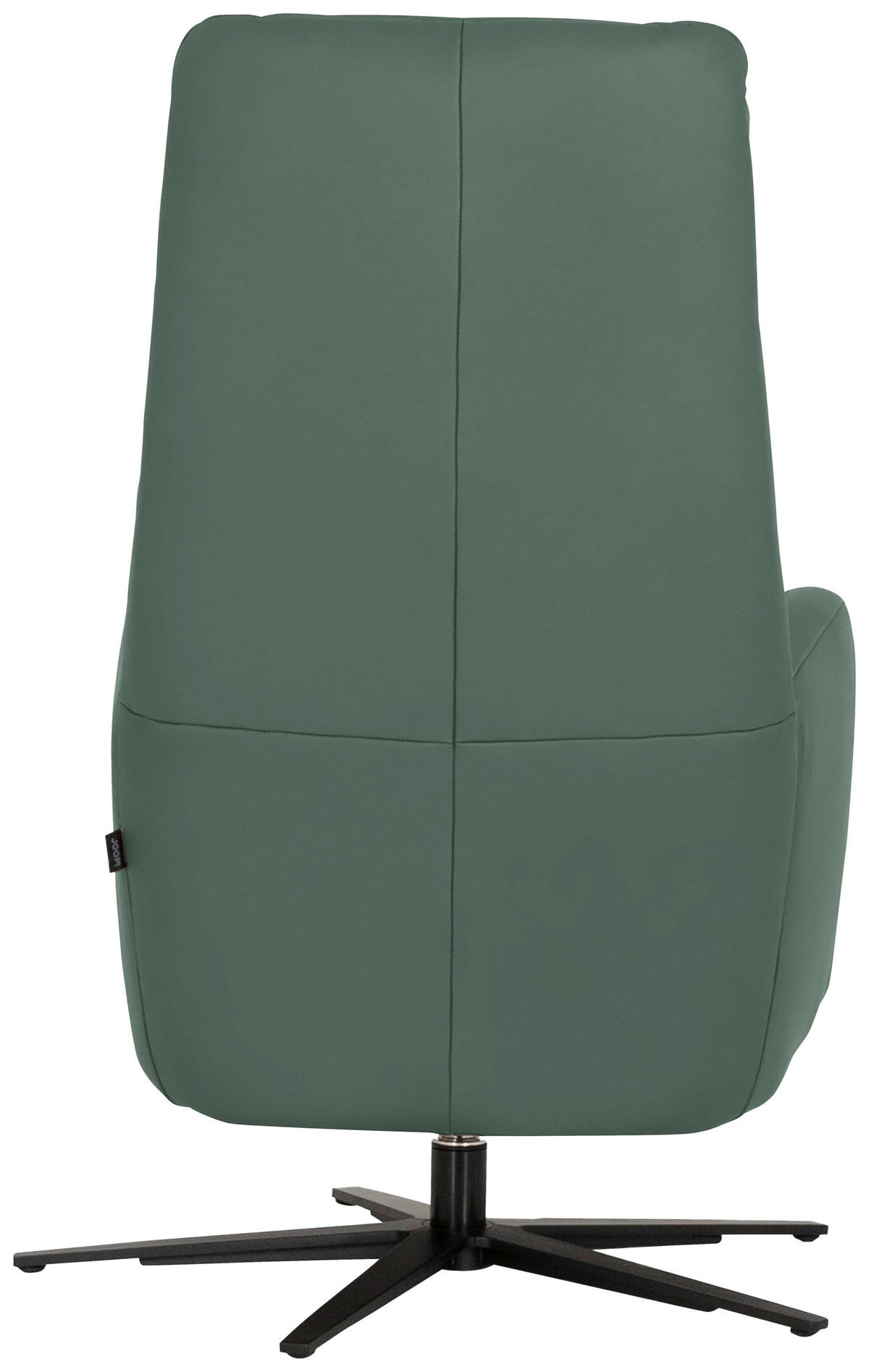 RELAXSESSEL Leder Opal  - Opal/Schwarz, Modern, Leder/Metall (66/110/83cm) - Joop!