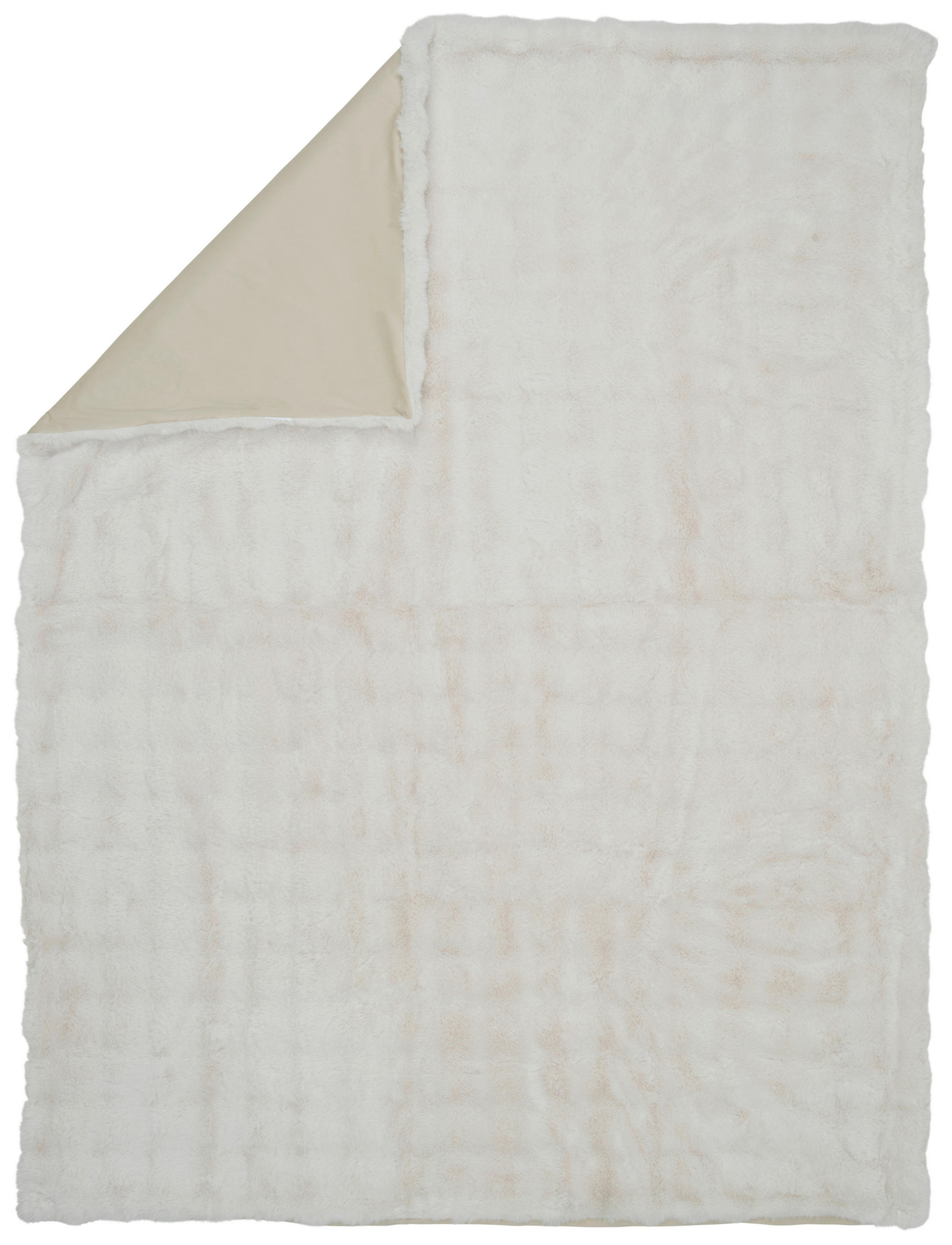 FELLDECKE 150/200 cm  - Ecru, Basics, Textil (150/200cm) - Novel