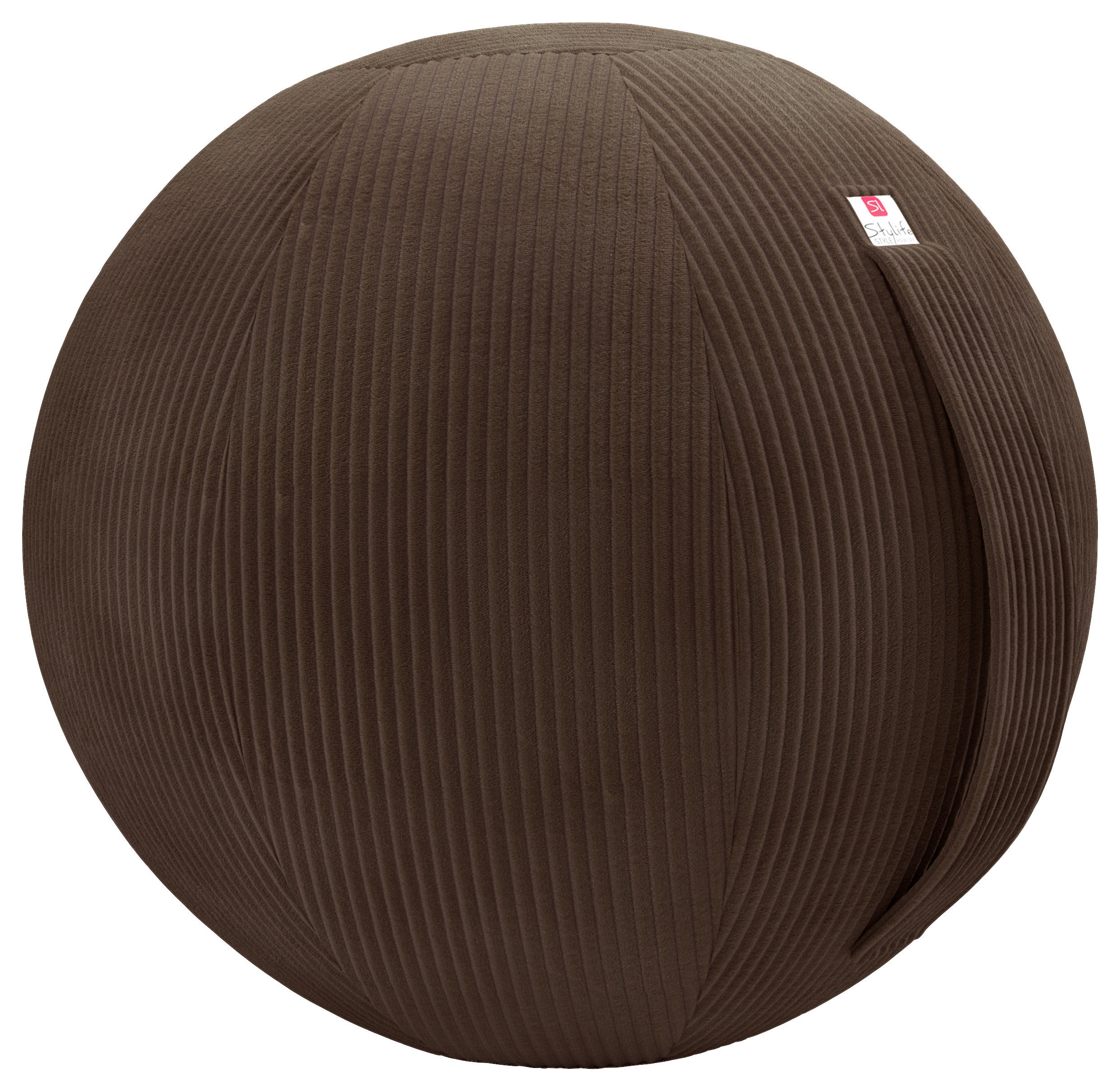 SITZBALL - Braun, Design, Textil (65cm) - Stylife