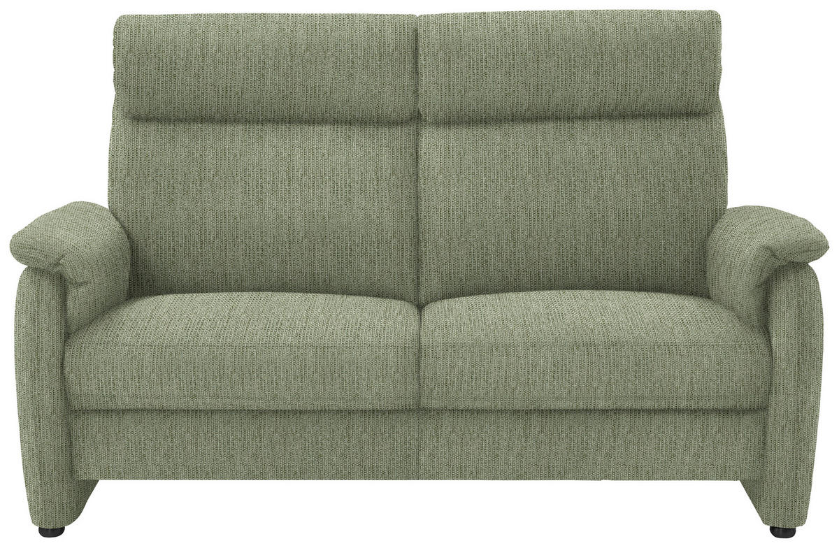 2,5-SITZER in Flachgewebe Olivgrün  - Schwarz/Olivgrün, KONVENTIONELL, Textil/Metall (178/107/97cm) - Pure Home Comfort