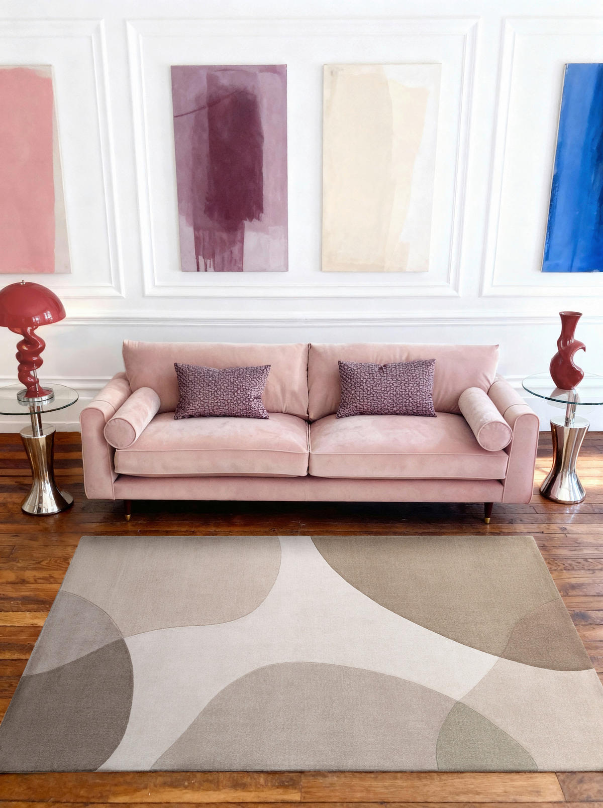 WOLLTEPPICH 120/170 cm Hackney Grau, Beige rechteckig  - Beige/Grau, Basics, Textil (120/170cm) - Ted Baker