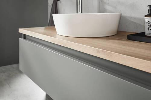 WASCHTISCHKOMBI 120 cm  - Eichefarben/Weiß, Design, Keramik/Holzwerkstoff (120cm) - Novel