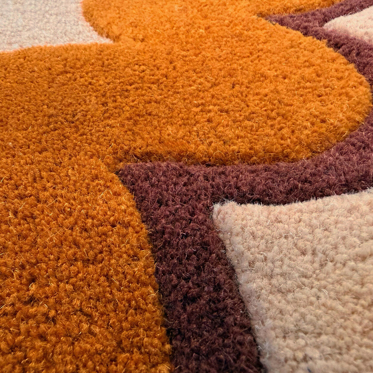 WOLLTEPPICH 160/230 cm Wiggle Orange rechteckig  - Orange, Basics, Textil (160/230cm) - Flair Rugs
