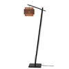 GOLVLAMPA it's about RoMi     - svart/naturfärgad, Trend, trä (150/31/55cm) - Good & Mojo