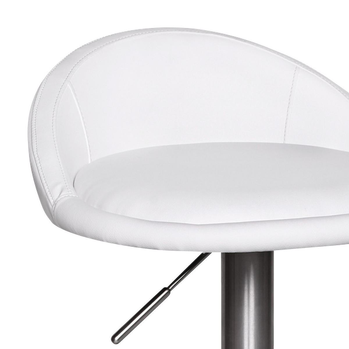 BARPALL i vit  - vit/silver, Modern, metall/textil (43/65/43cm) - MID.YOU