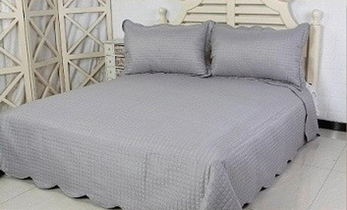 PREKRIVAČ 210/250 cm   - svijetlo siva, Basics, tekstil (210/250cm)