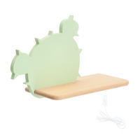 KINDERWANDLEUCHTE Cactus 3 33.5/12/20.5 cm  - Grün, Basics, Holz/Holzwerkstoff (33.5/12/20.5cm)