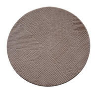 WEBTEPPICH 80 cm Stilo Taupe rund  - Taupe, Basics, Textil (80cm) - Novel
