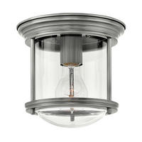 DECKENLEUCHTE Elstead Hadrian 19.6/18.5 cm   - Nickelfarben, KONVENTIONELL, Glas/Metall (19.6/18.5cm) - Elstead Lighting