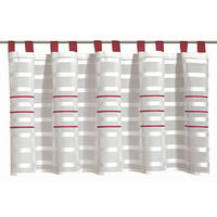 KURZGARDINE  140/50 cm  - Rot/Weiß, Basics, Textil (140/50cm)