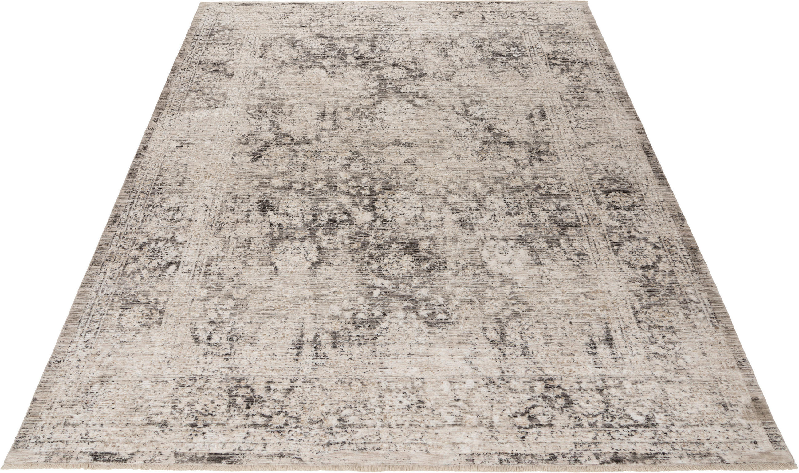 Thumbnail - Obsession Webteppich, Grau, Textil, Abstraktes, rechteckig, 200x290 cm, Oeko-Tex® Standard 100, für Fußbodenheizung geei...