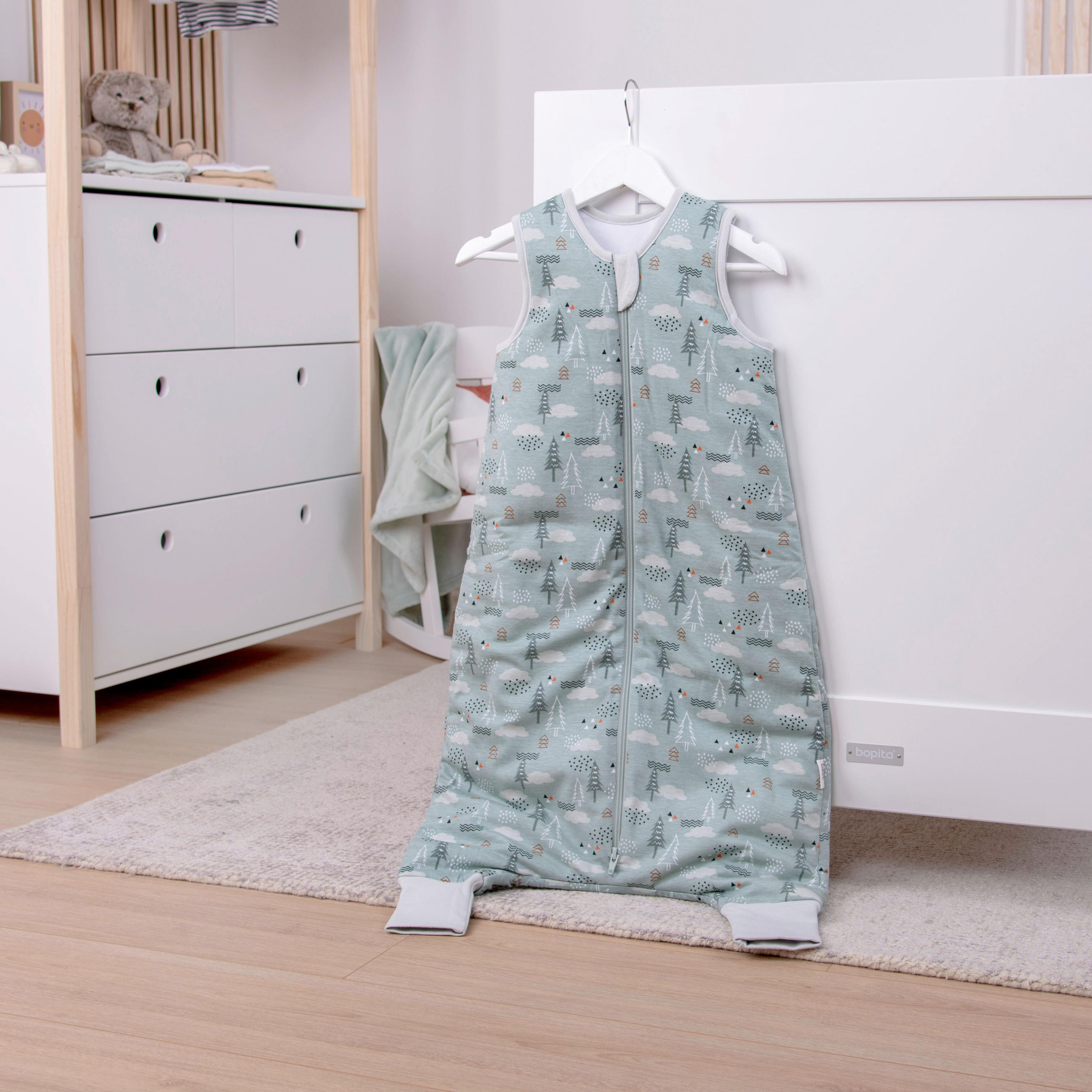 BABYSCHLAFSACK NORDIC FOREST  70/45 cm     - Salbeigrün, Basics, Textil (70/45cm) - Herding