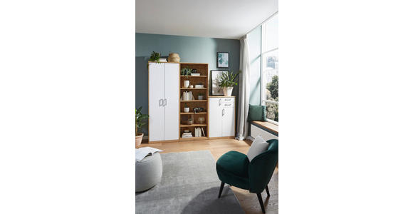 REGAL  55/194/36 cm Eiche Wotan  - Eiche Wotan, KONVENTIONELL, Holzwerkstoff (55/194/36cm) - Xora