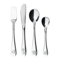 BESTECKSET KM CLASSICO  4-teilig  - Edelstahlfarben, Basics, Metall (21,60/15,20/2,40cm) - Kelomat