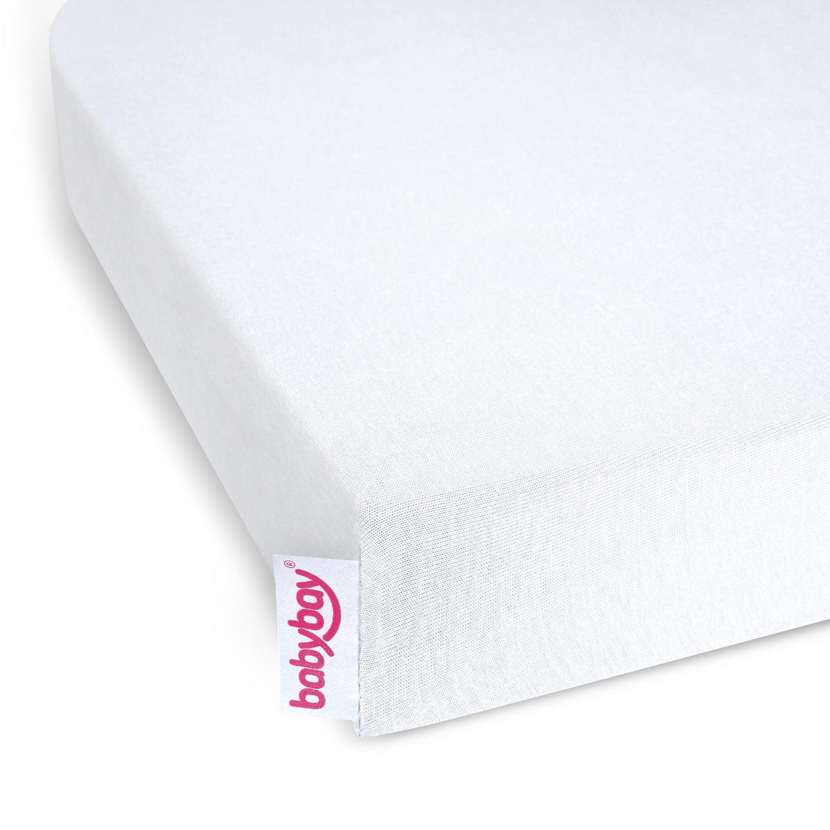 KINDERSPANNBETTTUCH  89/50/6 cm  - Weiß, Basics, Textil (89/50/6cm) - Babybay