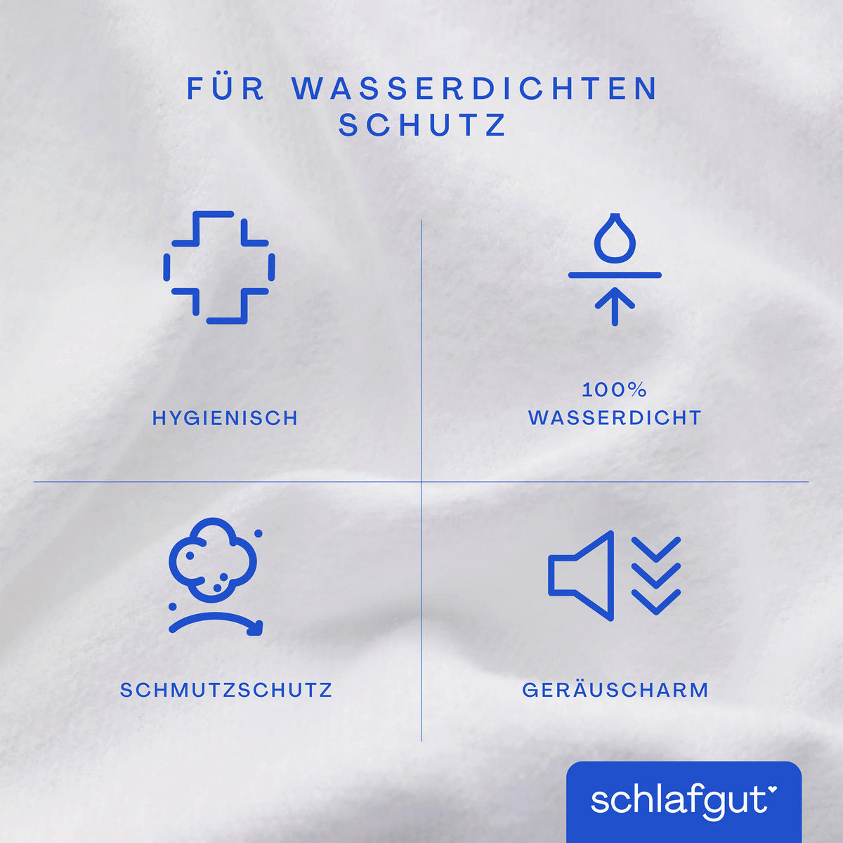 MATRATZENAUFLAGE 180/200 cm    - Weiß, Basics, Textil (180/200cm) - Schlafgut