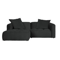 ECKSOFA in Webstoff Anthrazit  - Anthrazit/Schwarz, Modern, Kunststoff/Textil (173/240cm) - Stylife