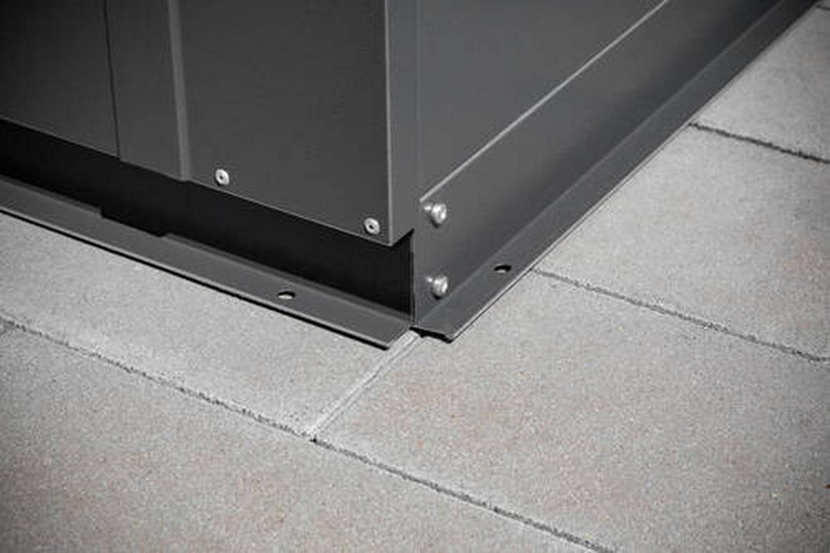 GERÄTESCHRANK 89/113/138 cm  - Anthrazit, Basics, Metall (89/113/138cm)