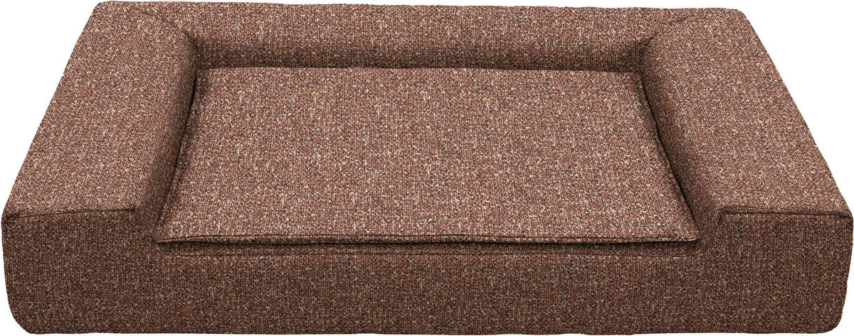 HUNDEBETT - Terracotta, KONVENTIONELL, Textil (80/15/60cm) - Sedda