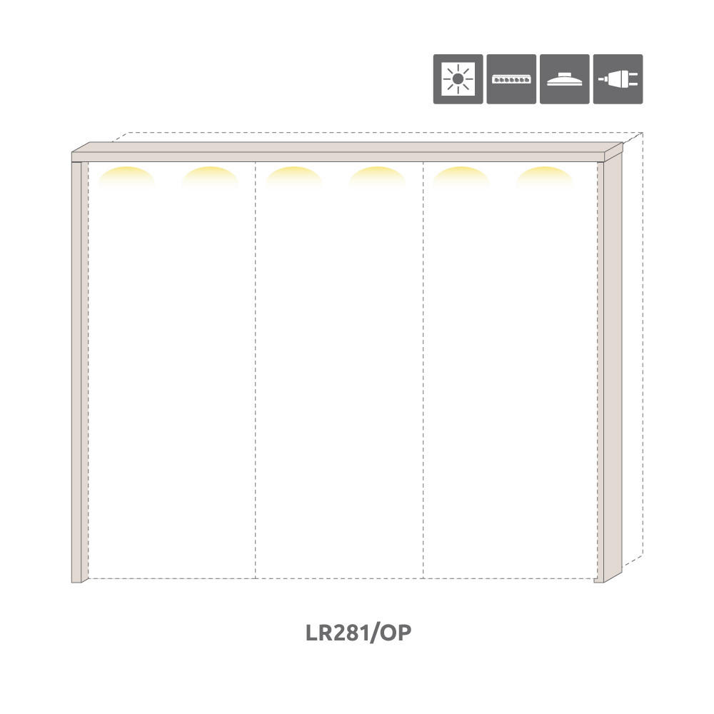 OKRASNI OKVIR - Design, leseni material (2,5/228/17,5cm) - Hom`in