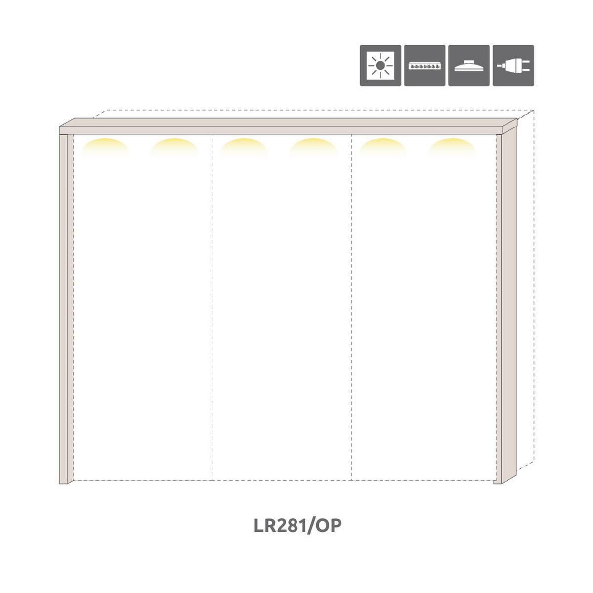 OKRASNI OKVIR - Design, leseni material (2,5/228/17,5cm) - Hom`in