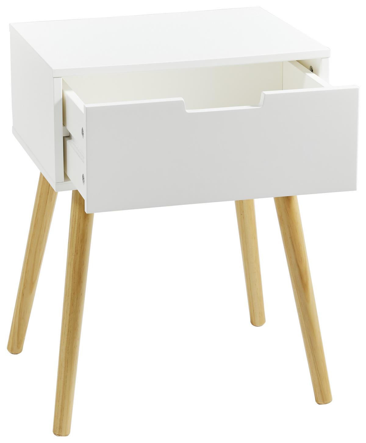 NOĆNI ORMARIĆ prirodne boje, bijela   - bijela/prirodne boje, Design, drvni materijal/drvo (30/40/52cm) - Xora
