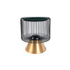 BEISTELLTISCH in Metall, Stein  - Goldfarben/Schwarz, Basics, Stein/Metall (51/56,5/51cm) - Kayoom