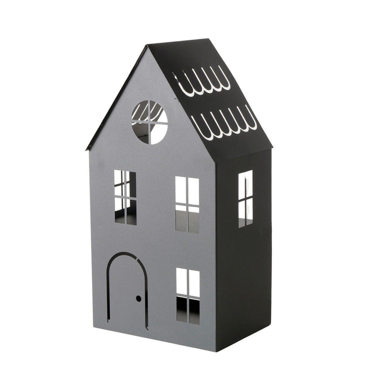 SVIETNIK  kov - čierna, Basics, kov (29/21/55cm)