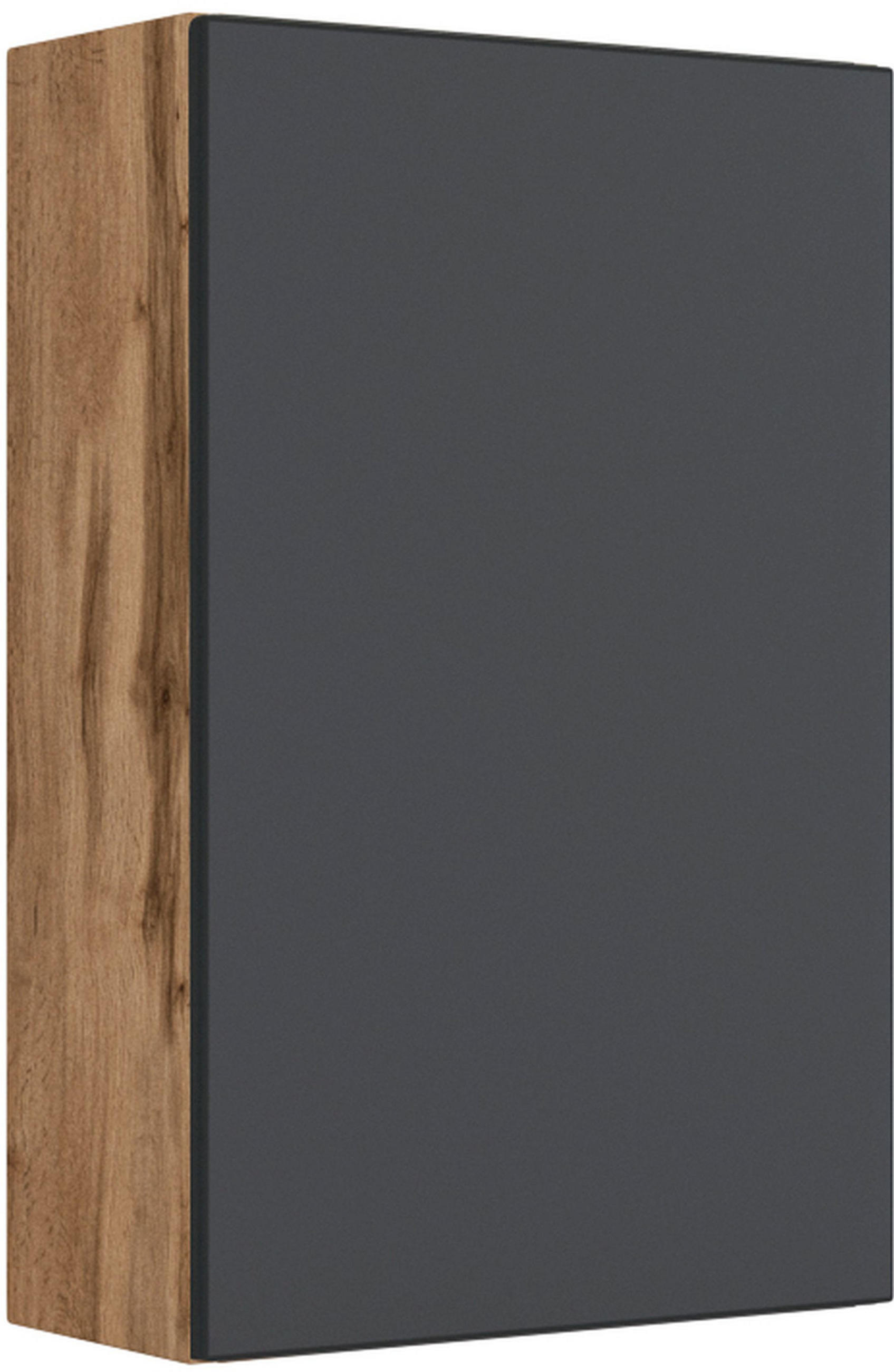 HÄNGESCHRANK 40/64/20 cm  - Eiche Wotan/Grau, Basics, Holzwerkstoff (40/64/20cm) - Held