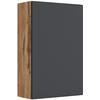 HÄNGESCHRANK 40/64/20 cm  - Eiche Wotan/Grau, Basics, Holzwerkstoff (40/64/20cm) - Held