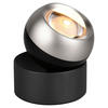 STOLNÍ LED LAMPA, senzorový stmívač, 10/14 cm  - černá/barvy niklu, Design, kov (10/14cm) - Trio Leuchten